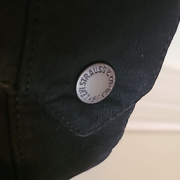 LEVIS MENS BLACK "BIKER" JACKET SIZE XL - Picture 12 of 16